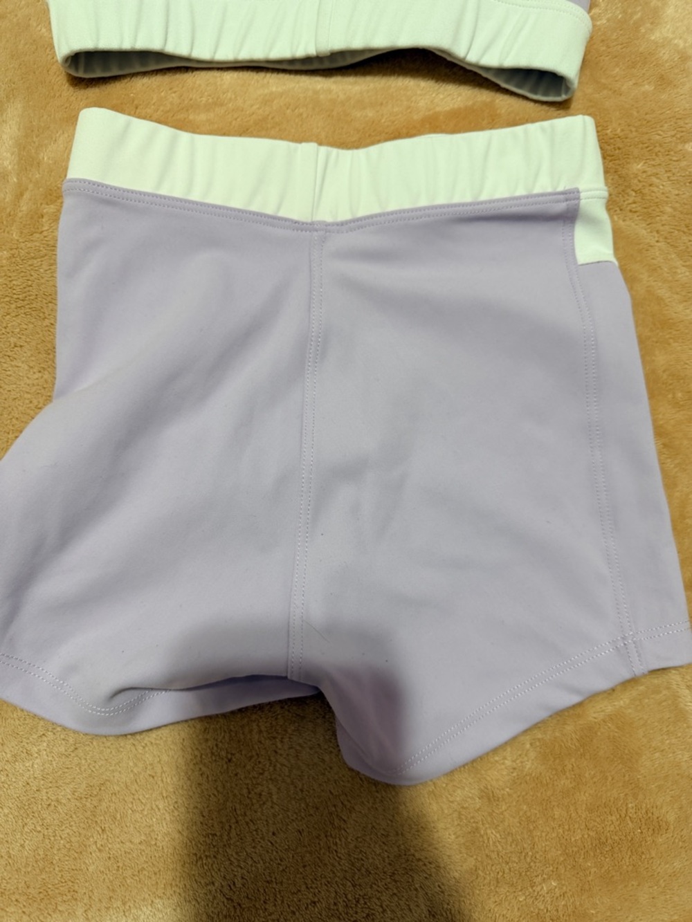 Lilac & White Performance Bike Shorts - Picture 4 of 13